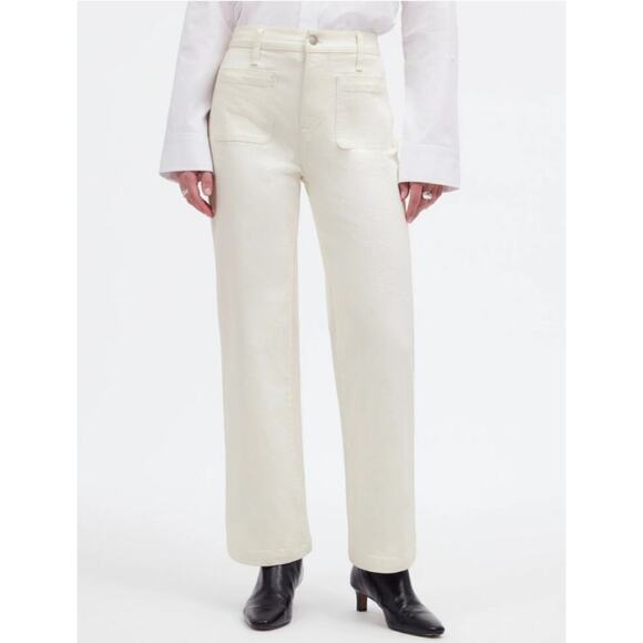 New W/Defect Madewell The Emmett Wide Leg Jeans Size 31 - Picture 1 of 8